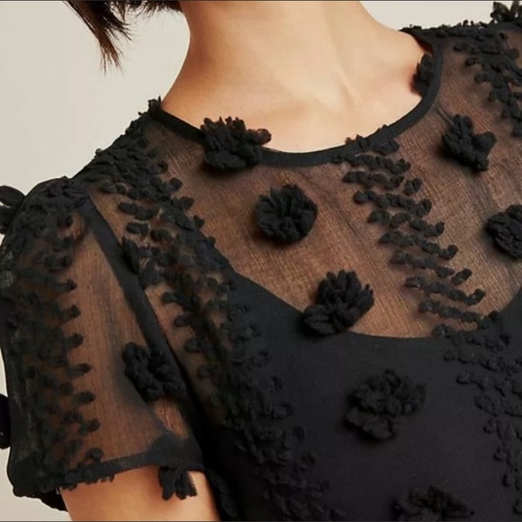 Beautiful anthropology/Sunday in Brooklyn textured party dress - Picture 2 of 10